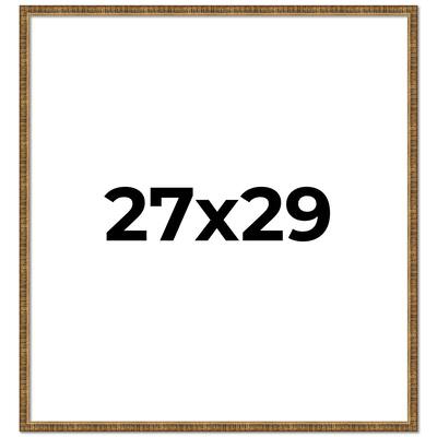 27x29 Frame Gold Solid Wood Picture Frame - Complete Modern Photo