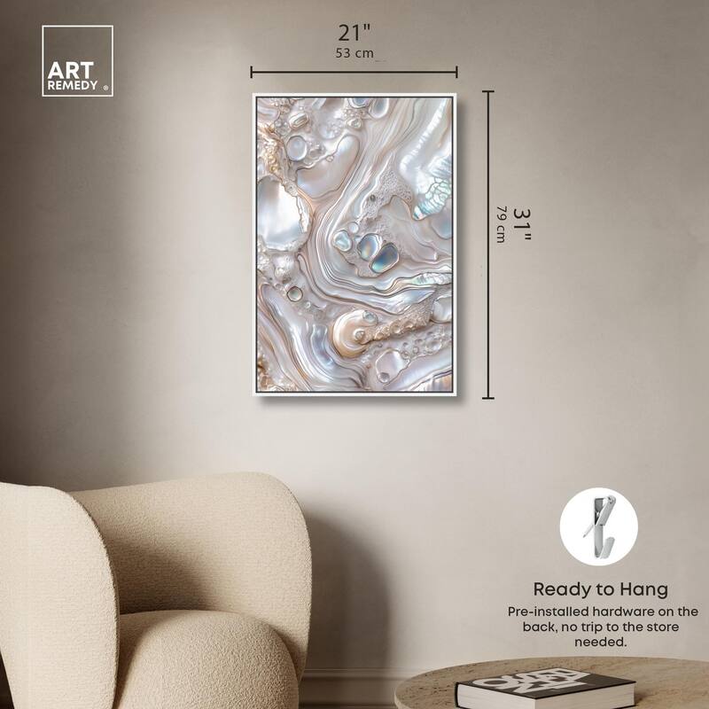 Fluid Preciousness II Canvas by Art Remedy