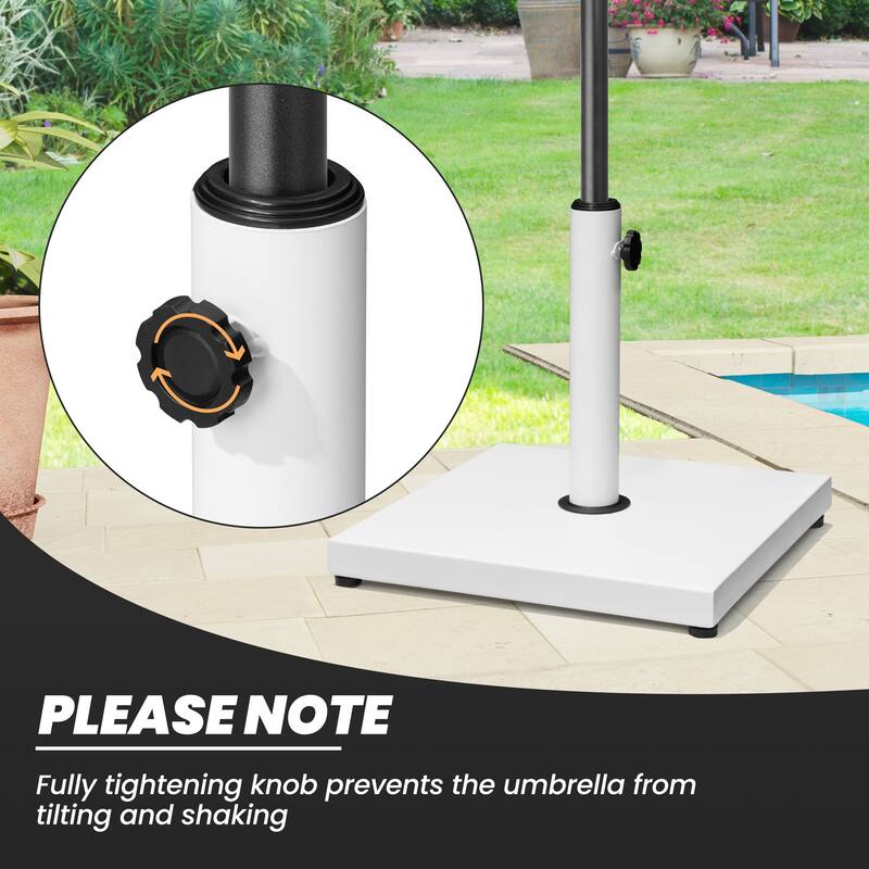 42lbs Outdoor Square Concrete Free Standing Patio Market Umbrella Base