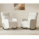 preview thumbnail 1 of 18, Set of 2 Rocking Chairs, Upholstered Nursery Glider Rocker, Recliner Armchair with Side Pocket for Living Room Bedroom