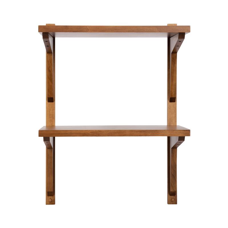 Kate and Laurel Meridien Floating Side Table Wood