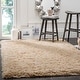 preview thumbnail 1 of 69, SAFAVIEH Polar Shag Bibi Glam Solid 3-inch Extra Thick Rug 10' x 14' - Light Beige