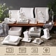 preview thumbnail 5 of 12, MALACASA Flora 60-Piece Porcelain Dinnerware Set, Service for 12