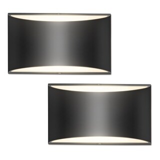YANSUN 2 PCS 1-Light Modern White/Black Indoor Wall Sconce, G9 Minimalist Wall Light for Living Rooms, Bedrooms, and Hallways