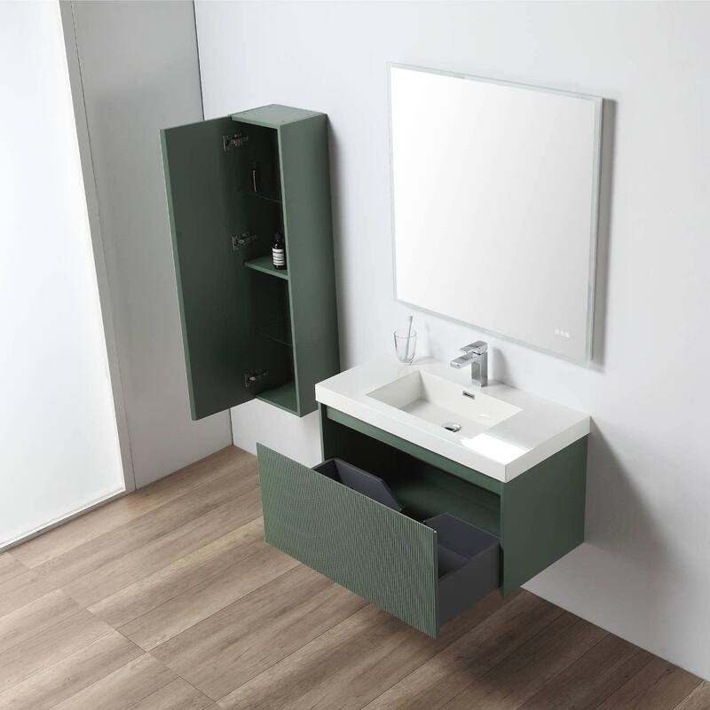 Blossom Positano 36" Floating Vanity with Sink & Side Cabinet
