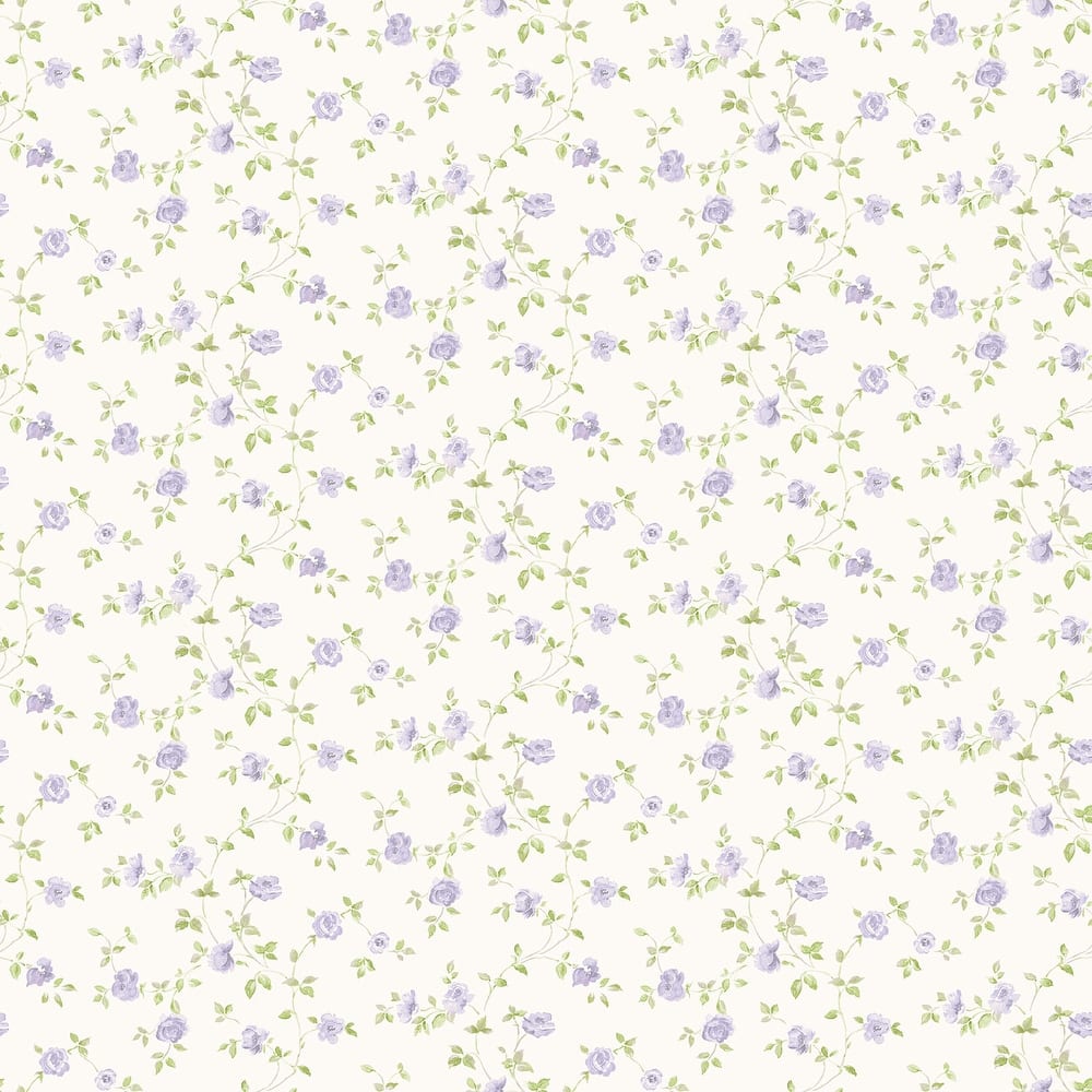 Galerie Wallcoverings Miniatures 3 Miniature Rose Trellis Design Vinyl on Non-woven Matte Wallpaper Roll