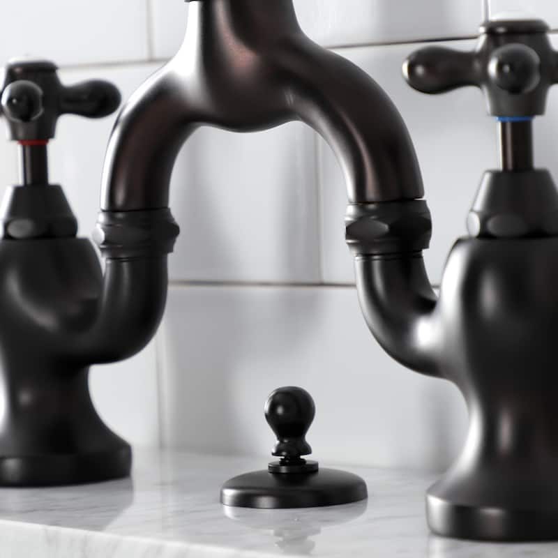 Kingston Brass KS799.AX English Country 1.2 GPM Bridge Bathroom Faucet