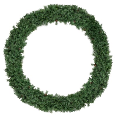 Black River Pine Commercial Artificial Christmas Wreath 6-Foot Unlit - 6'
