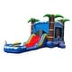 preview thumbnail 6 of 5, HeroKiddo Ocean Commercial Grade Inflatable Bounce House Water Slide Combo with Attached Splash Pool (No Blower Included)