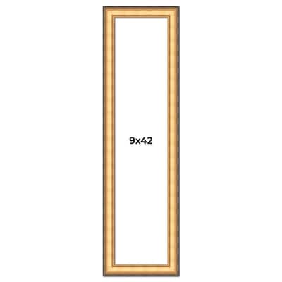 9x42 Frame Gold Plein Aire Solid Wood Picture Frame Width 2 Inches |