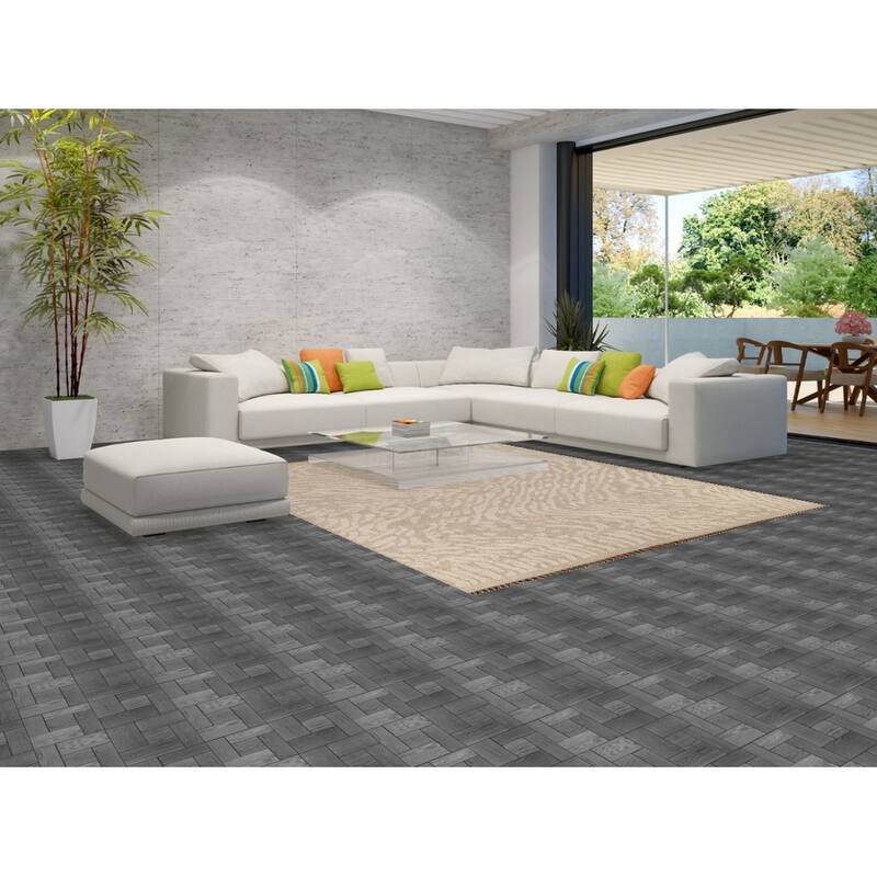 Moroccan Abstract Area Rug Handmade Wool Carpet - 7'11"x 9'7"