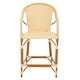 preview thumbnail 25 of 68, SAFAVIEH California Outdoor Bistro 26-inch Counter Stool with Arms - 23" W x 26" D x 43" H