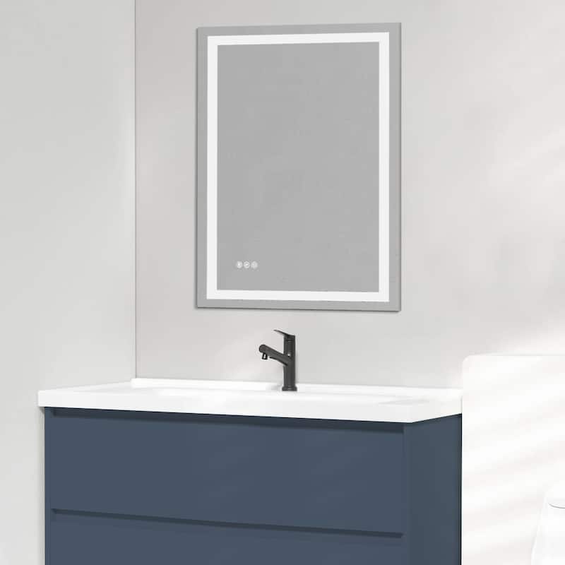 Topcraft LED Aluminum Framed Wall Mounted Bathroom Mirror