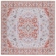 preview thumbnail 10 of 67, SAFAVIEH Tucson Betzy Transitional Machine Washable Rug 6' Square - Rust/Ivory - Square