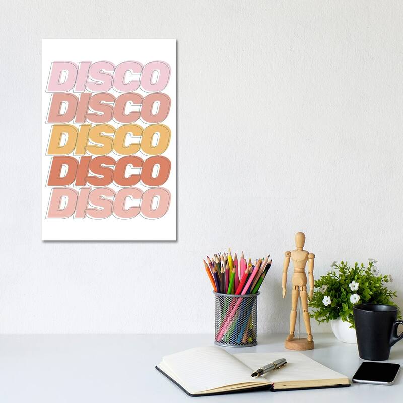 iCanvas "Disco Disco Disco" by The Native State Canvas Print - 12x8x0.75