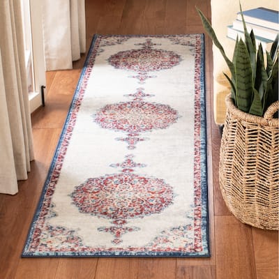 SAFAVIEH Brentwood Coralyne Traditional Oriental Rug - 2' x 6' Runner