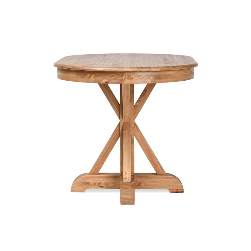 Maxwell Oval Pine Wood Dining Table by Kosas Home