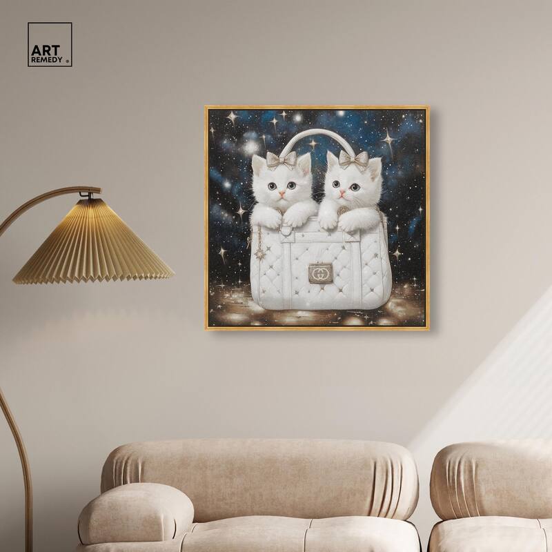 Constellation Kittens Purse Canvas by Art Remedy