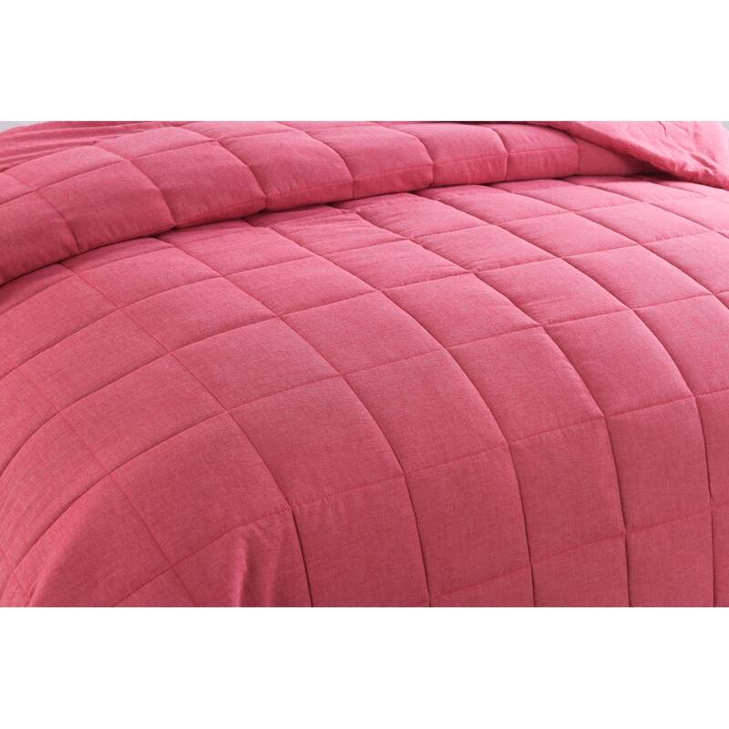 Messy Bed Solid Color Soft Washed Cotton Bed Blanket