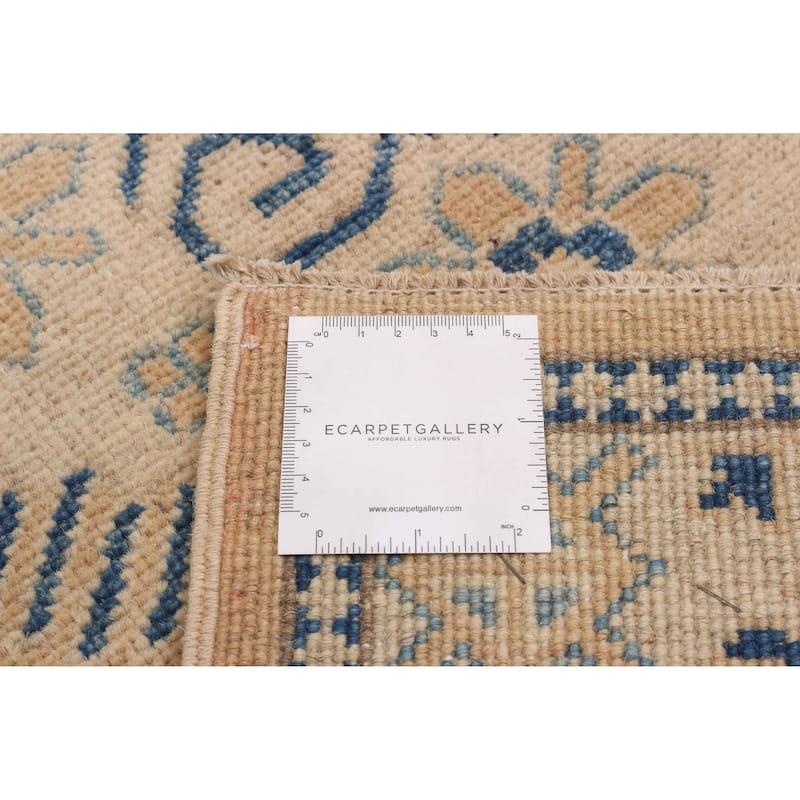 ECARPETGALLERY Hand-knotted Finest Ghazni Tan Wool Rug - 2'9 x 9'10