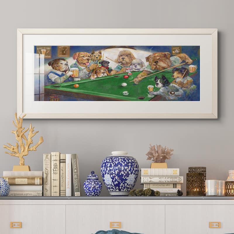 Pool Dogs-Premium Gallery Framed Print