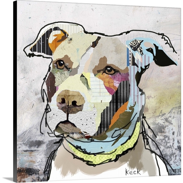 "American Staffordshire Terrier Puppy 2" Canvas Wall Art
