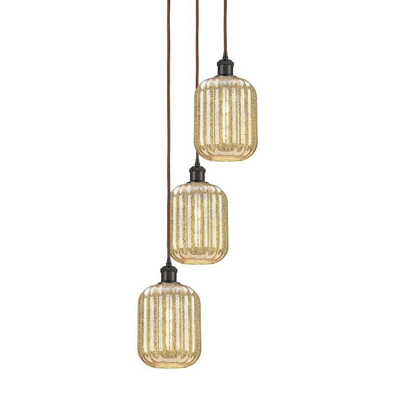 Innovations Lighting 113B-3P-36-14 Preston Pendant Preston 3 Light 14" - Oil Rubbed Bronze / Mercury