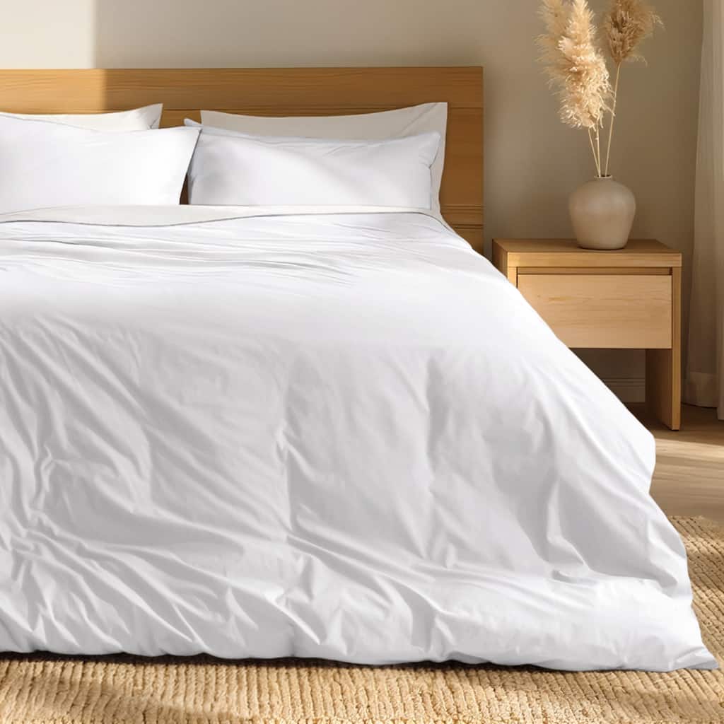 Bare Home Organic Cotton Percale Duvet Cover Set