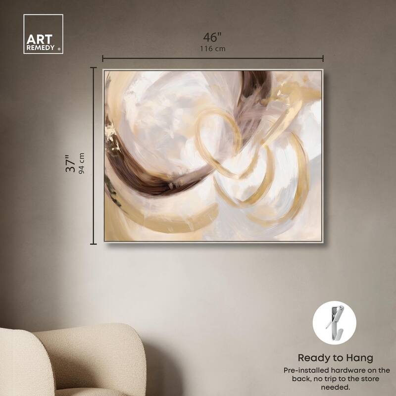 Dreamy Swirls III Canvas by Art Remedy