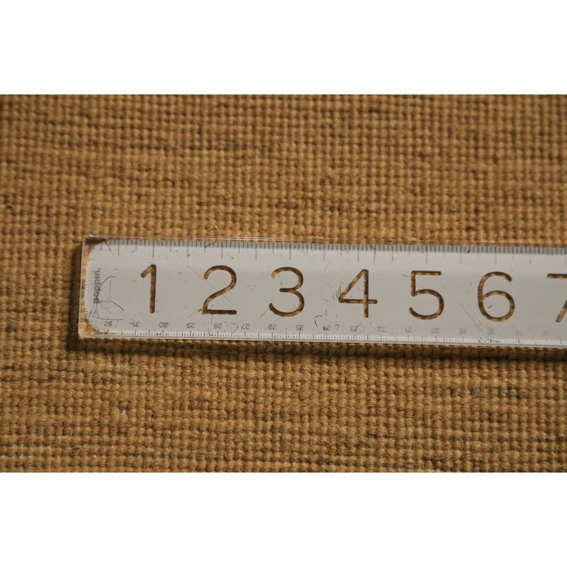 Yellow Gabbeh Oriental Area Rug Hand-Knotted Wool Carpet - 3'11" x 8'0"