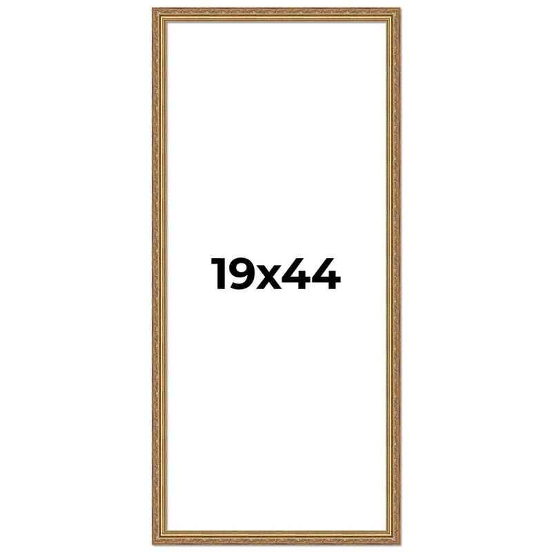 19x44 Frame Red Solid Wood Picture Frame