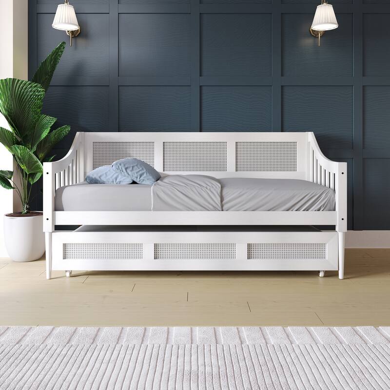CraftPorch Modern Twin Daybed with Trundle