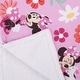 preview thumbnail 4 of 3, Disney Minnie Mouse Springtime Flowers Sherpa Baby Blanket