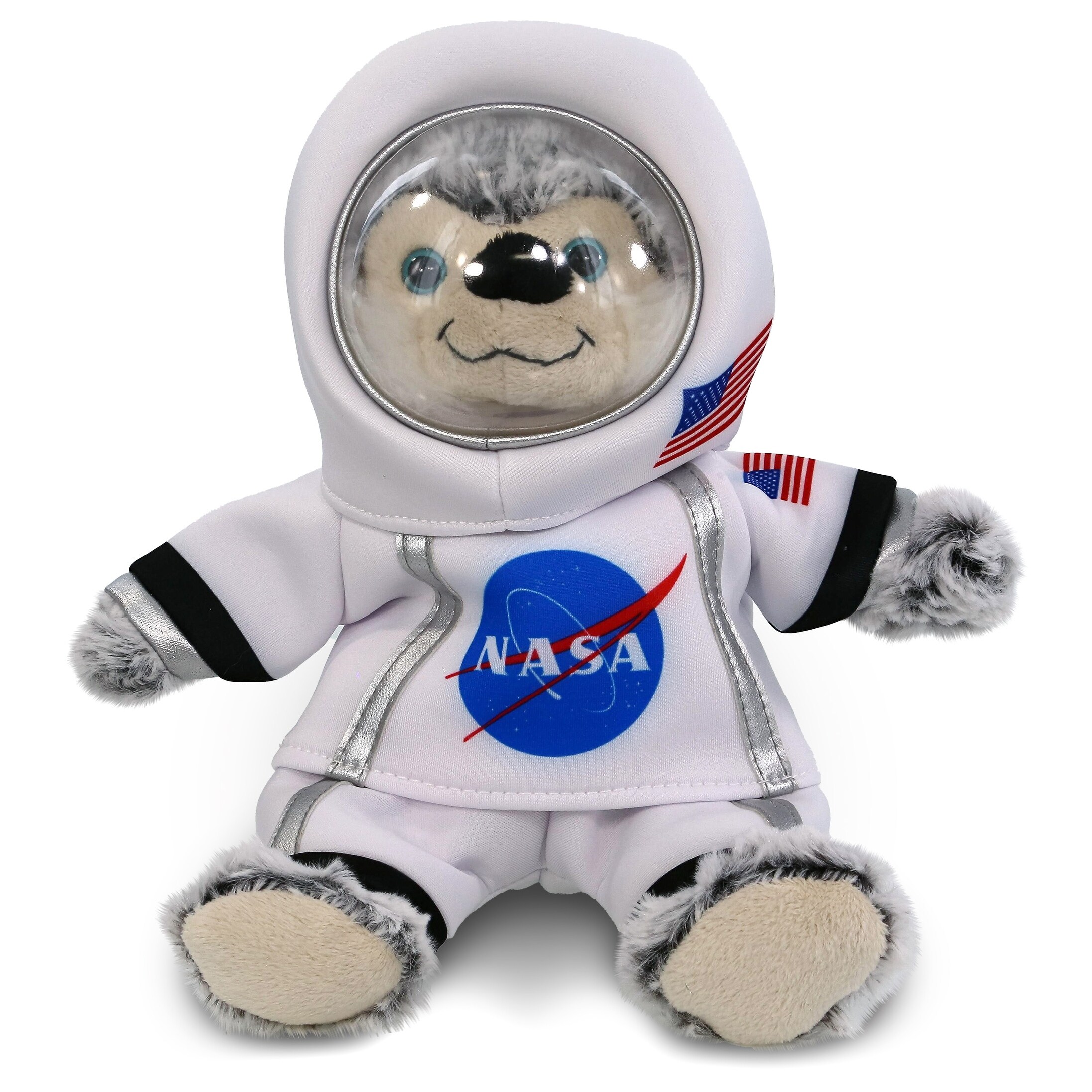 DolliBu Big Eye Husky Dog Astronaut Plush with Helmet and NASA Suit - 9  inches, image size:2195x2195