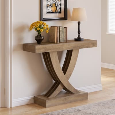 43.3-inch Small Narrow Console Table for Entryway Living Room