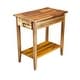 preview thumbnail 7 of 23, Porch & Den Holly Hill Solid Acacia Recliner End Table