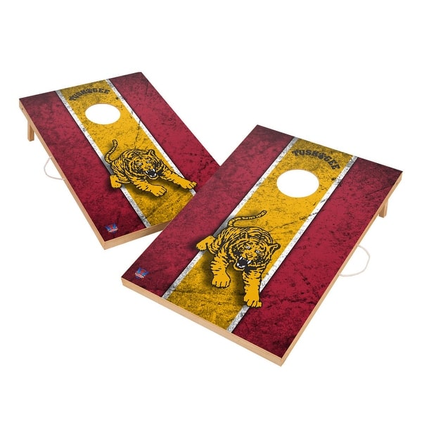 slide 2 of 5, Vintage Tuskegee Golden Tigers Regulation 2x4 Cornhole Set