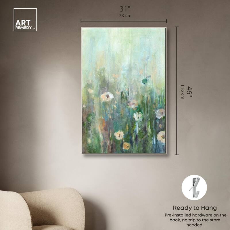 Harmony Green I Canvas by Art Remedy