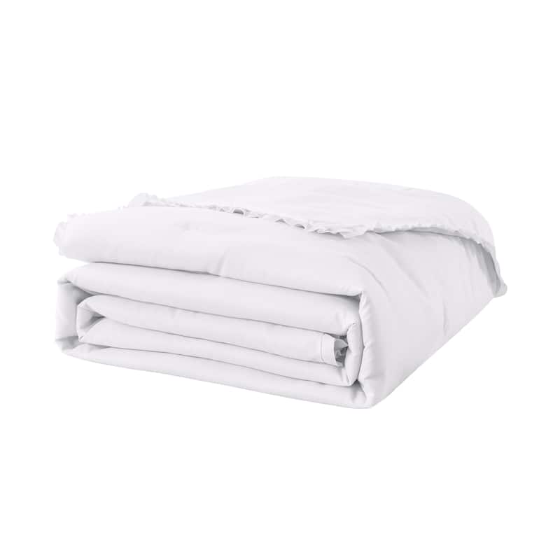 Ruffled Edge Down Alternative Blanket