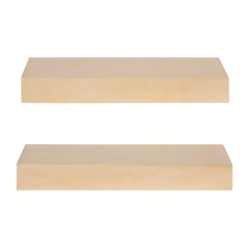 Kate and Laurel Havlock Wood Shelf Set