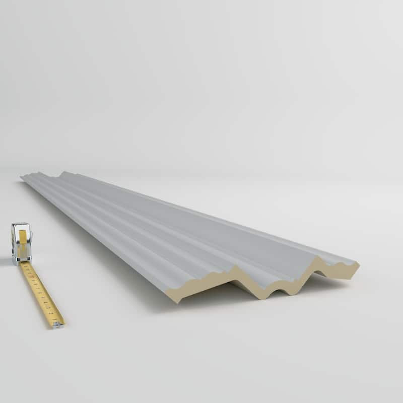 9 3/8"H x 9 5/8"P x 14 5/8"F x 96"L Domingo Crown Moulding - 1-Pack