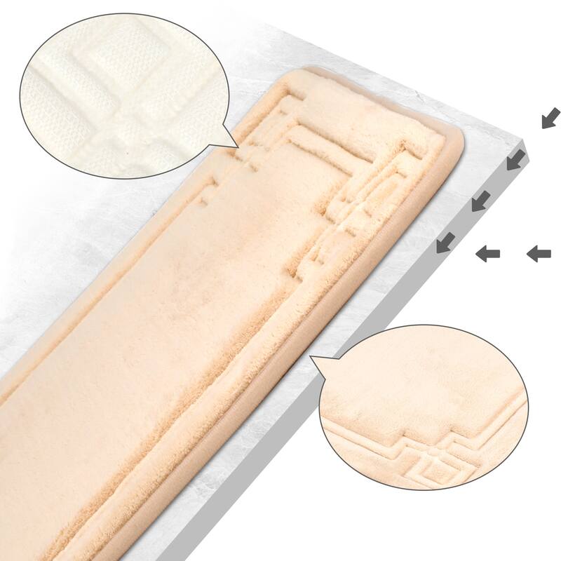 Geometric Pattern Bathroom Mat Soft Memory Foam Absorbent Non-Slip Back Bath Rugs Home Gifts