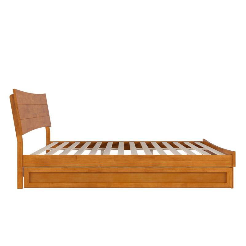Phoenix Wood Platform Bed with Trundle