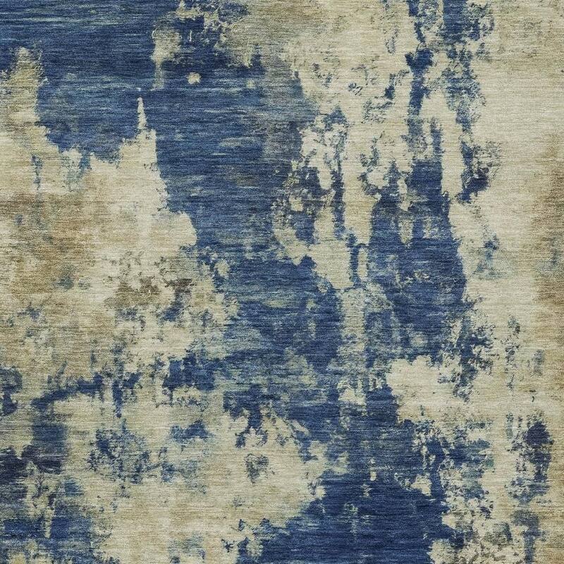 HomeRoots Abstract Transitional Rectangle Outdoor Rug - 3' x 5'