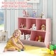 preview thumbnail 28 of 28, Costway 5-Cubby Kids Toy Storage Organizer Wooden Bookshelf Display - See Details