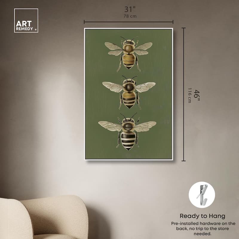 Anatomy of the Bee Canvas by Art Remedy