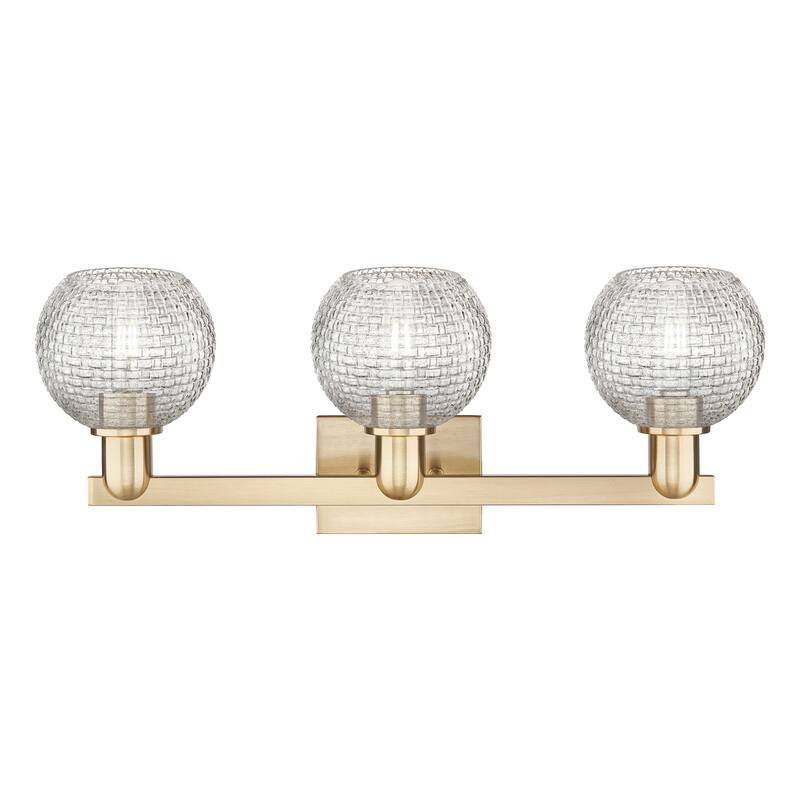 Innovations Lighting Endless Possibilities Arcadia - Athens - 3 Light 25" Basketweave Bath Vanity Light