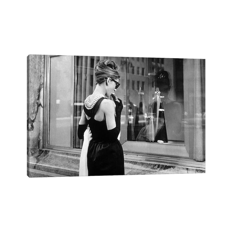 iCanvas "Diamants sur canape Breakfast at Tiffany's de BlakeEdwards avec Audrey Hepburn 1961" by Rue Des Archives Canvas Print