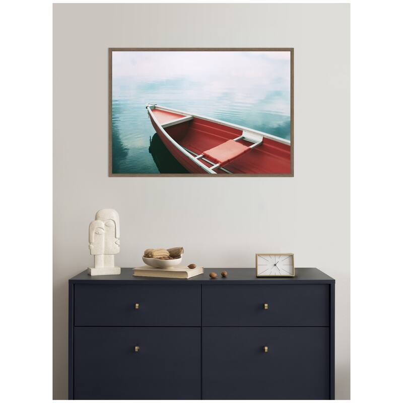 Kate and Laurel Drifting in the Sky by Alicia Bock Framed Canvas Wall Art Print