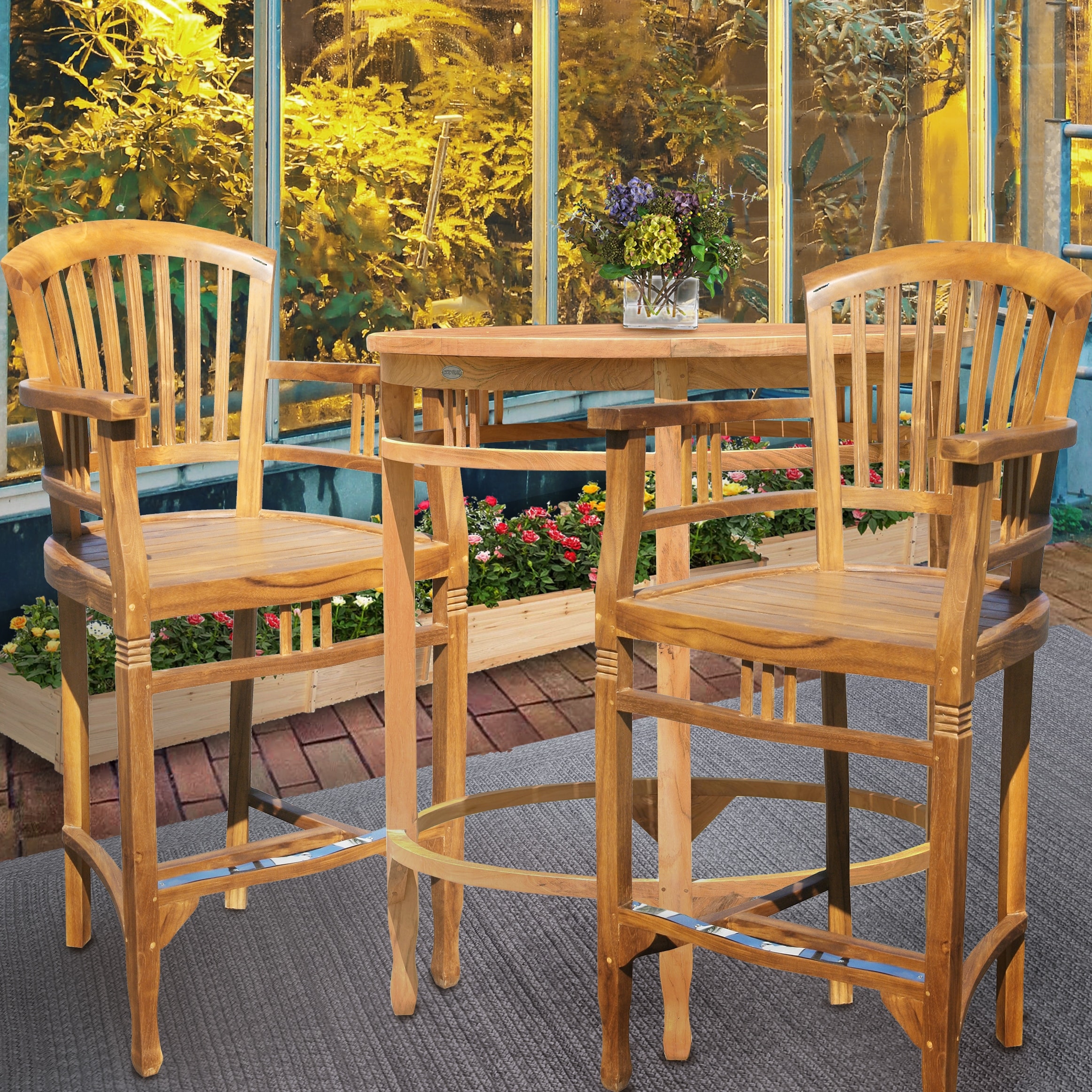 Chic teak outlet bar stools